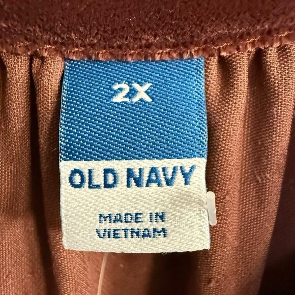 Old Navy Short Sleeve Velvet Mini Dress Raisin Arizona 2XL XXL Comfortable Drape - Picture 3 of 9